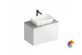 PLB.M.80.2/WHT.V Тумба PLAZA Modern подвесная 80, 2 ящика, белая глянцевая