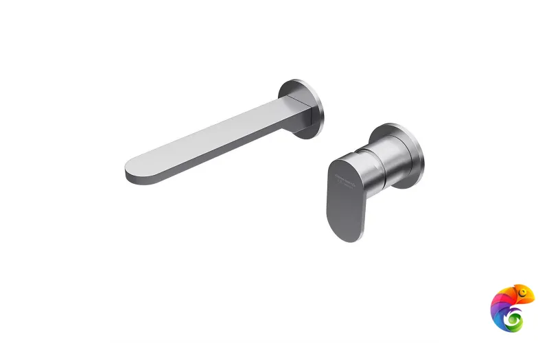 28050KM.50.050 Смеситель для раковины SIARA настенный, с внутренней частью, нержавеющая сталь