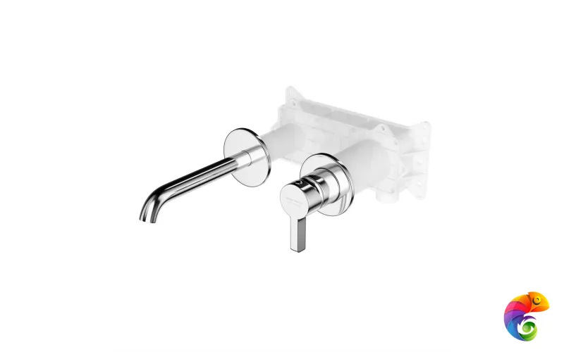 71028KM.21.018 Смеситель для раковины Linea/Линеа/Линеа однорычажный, настенный c внутр.частью, хром