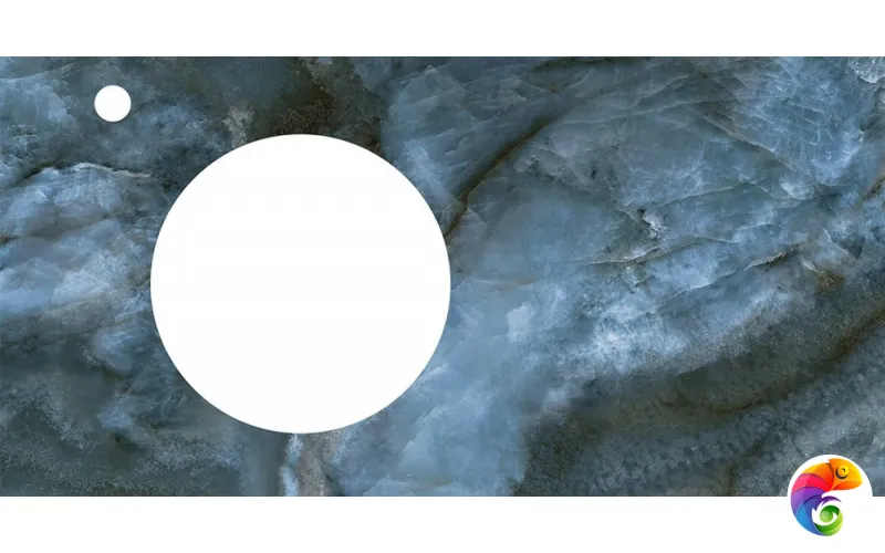 CO2.VT277\97 Спец. изделие декоративное CONO Onice синий с отверстием под смеситель