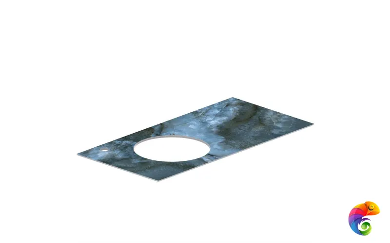 CO2.1.VT277\97 Спец. изделие декоративное CONO Onice синий 97, без отверстия под смеситель