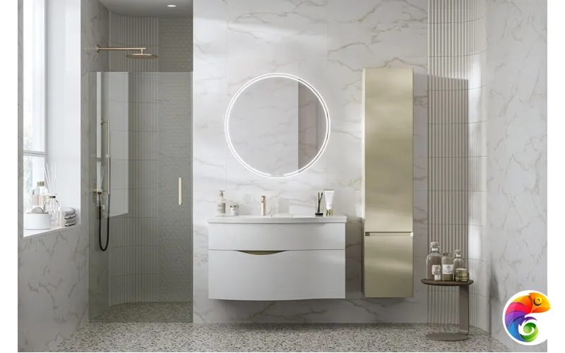 MIO.mi.70D\WHT Зеркало MIO круглое с диммером 70, белое