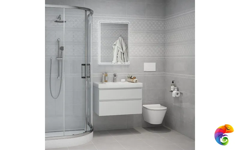 MIO.mi.60\WHT Зеркало MIO прямоугольное с диммером 60, белое