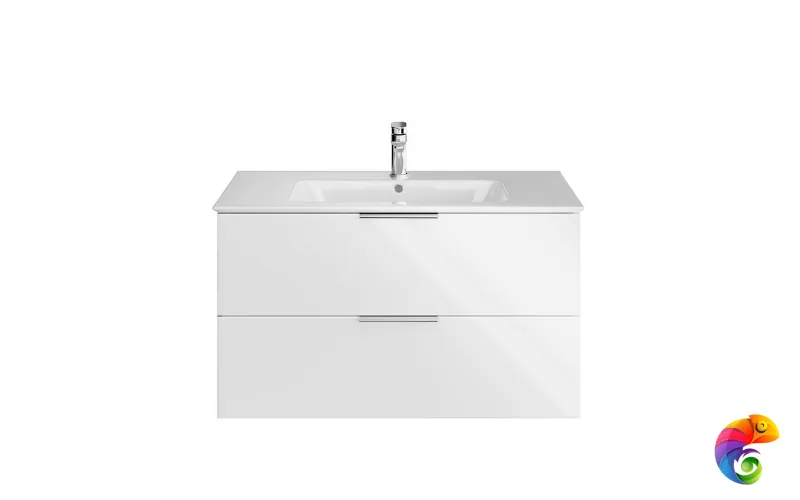 PI.F.95\WHT Тумба PIANO Forte подвесная 95 см, 2 ящика, белый глянцевый