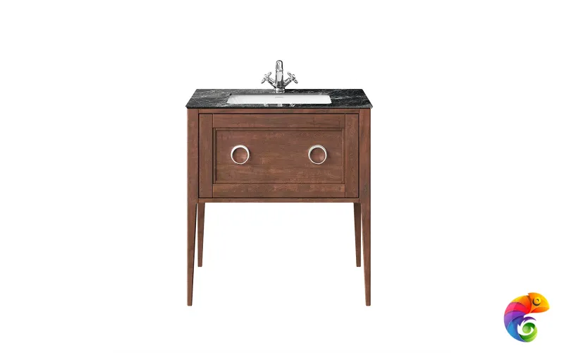 PL.CN.80.1\NUT.M Тумба PLAZA Classic NEO напольная с ящиком 80, орех матовый