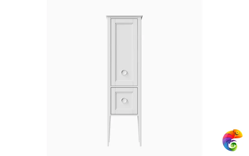 PL.CN.175\WHT.M Пенал PLAZA Classic NEO напольный 175, белый матовый