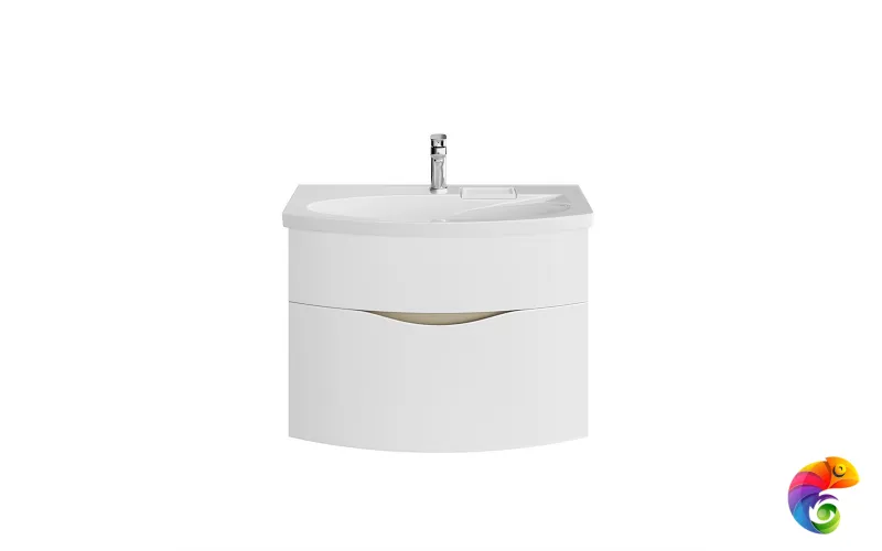 RV.80\WHT.M Тумба RIVA 80 см, белая матовая