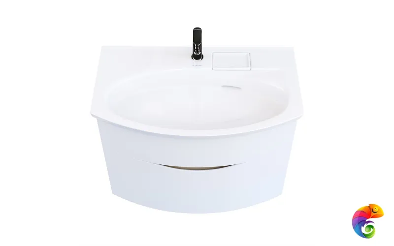 RV.80\WHT.M Тумба RIVA 80 см, белая матовая