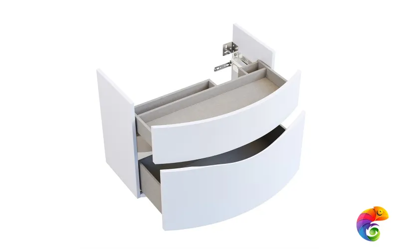 RV.80\WHT.M Тумба RIVA 80 см, белая матовая