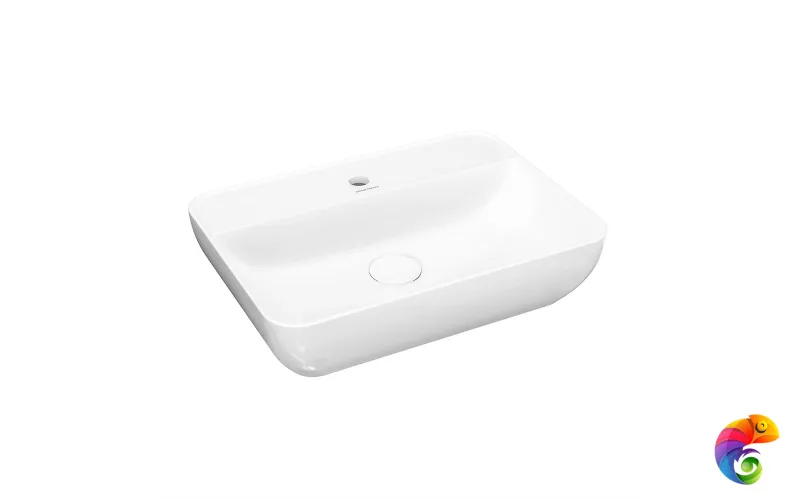 PLR.wb.55.02 Раковина PLAZA подвесная с отверстием под смеситель и с крепежом