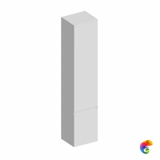 CUB.165Lh/WHT.M Пенал CUBO подвесной левый 165, белая матовая