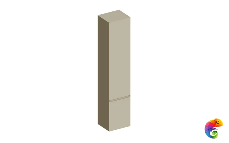 CUB.165Lh/LIM Пенал CUBO подвесной левый 165, лимо матовый