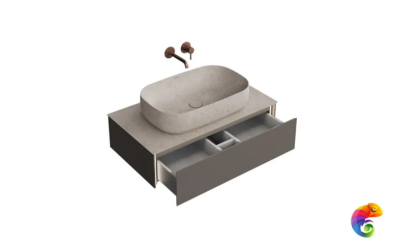 MA.90.1/EGR.M Тумба MAGICA подвесная 90, 1 ящик, вечерний серый матовый