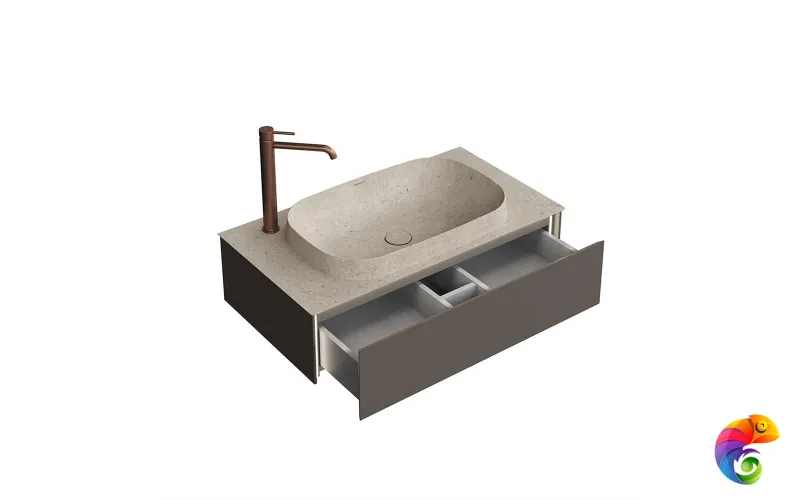 MA.90.1/EGR.M Тумба MAGICA подвесная 90, 1 ящик, вечерний серый матовый