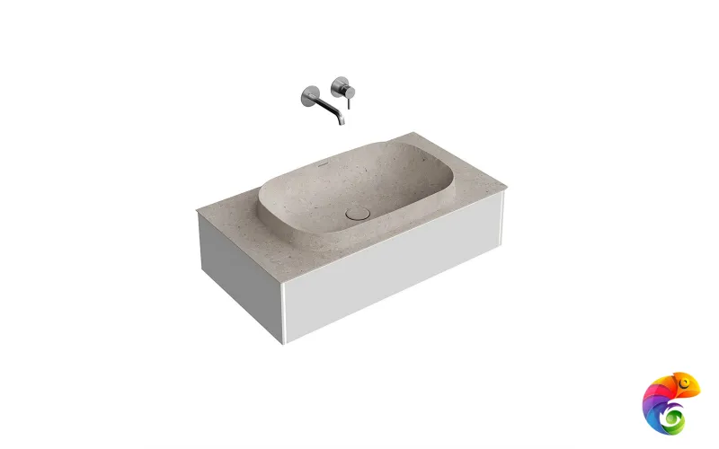 MA.90.1/MGR.M Тумба MAGICA подвесная 90, 1 ящик, утренний серый матовый