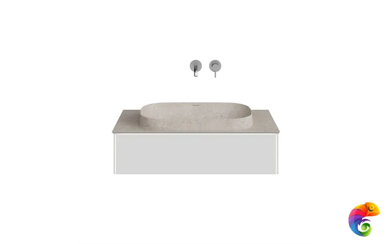 MA.90.1/MGR.M Тумба MAGICA подвесная 90, 1 ящик, утренний серый матовый