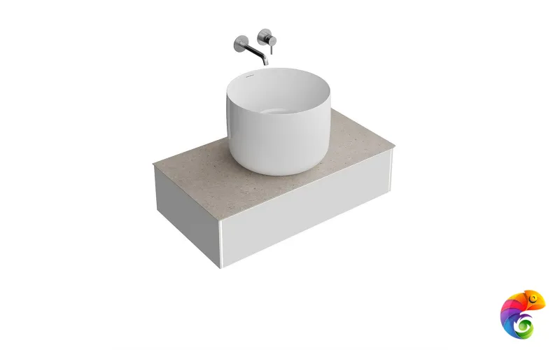 MA.90.1/MGR.M Тумба MAGICA подвесная 90, 1 ящик, утренний серый матовый