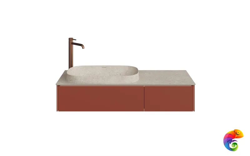 MA.120.2/VR.M Тумба MAGICA подвесная 120, 2 ящика, венецианский красный матовый