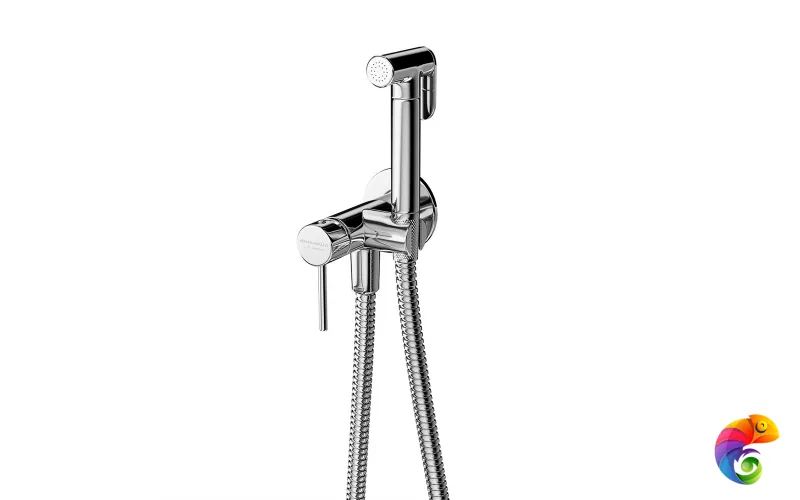 886KM.21.018 Смеситель с гигиеническим душем встроенного монтажа, хром