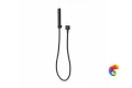 858KM.01.093 Ручной душ FUTURA с держателем для лейки и  шлангом, без выхода для подачи воды, матовый черный