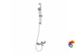 69457KM.21.018 Душевая стойка OLE c ручной круглой лейкой и шлангом, без выхода для подачи воды, хром