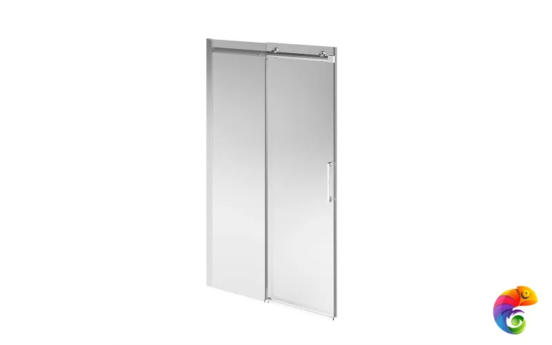 CT.120.SD.BN Душевая дверь CRISTALLO, раздвижная с функцией soft close, 120х210, брашированный никель