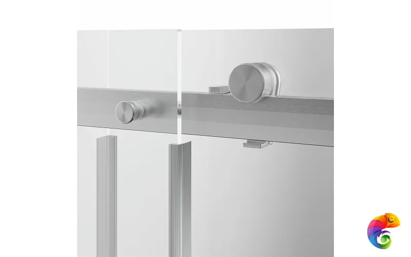 CT.120.SD.BN Душевая дверь CRISTALLO, раздвижная с функцией soft close, 120х210, брашированный никель