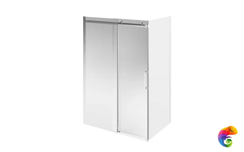 CT.140.1/2.SD.BN Душевая дверь CRISTALLO, раздвижная с функцией soft close, 140х210, брашированный никель, уп-ка 1/2