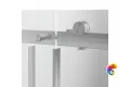 CT.140.1/2.SD.BN Душевая дверь CRISTALLO, раздвижная с функцией soft close, 140х210, брашированный никель, уп-ка 1/2