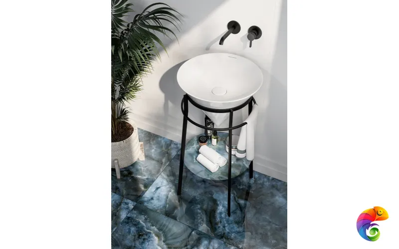 CO.wbi.44 Раковина CONO 44см с бортиком, встраиваемая сверху