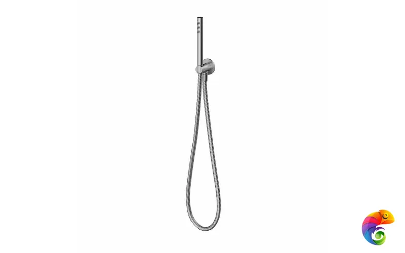 69645XKM.50.050 Ручной душ ETERNA с держателем для лейки, шлангом и выходом для подачи воды, нержавеющая сталь