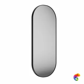 CO.mi.P.42/BLK Зеркало CONO овальное 42, черное матовое