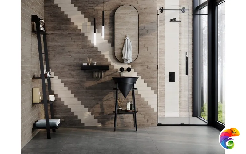 CO.mi.P.42/BLK Зеркало CONO овальное 42, черное матовое