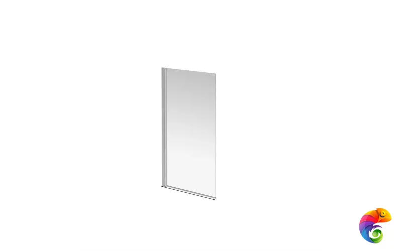 VE.80.BSD.CR Шторка на ванну VETRO, распашная, 80х150, хром