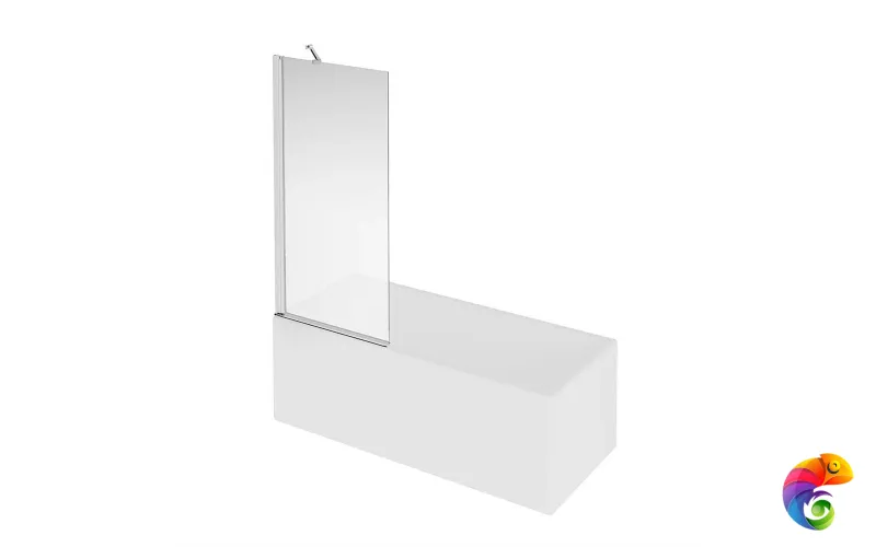 VE.FB250.BSD.CR Фиксатор для стеклянной шторки VETRO, 25 см, хром