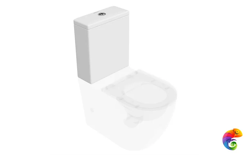 SF.cis.01 Бачок для напольного унитаза SFERA c арматурой, белый глянцевый