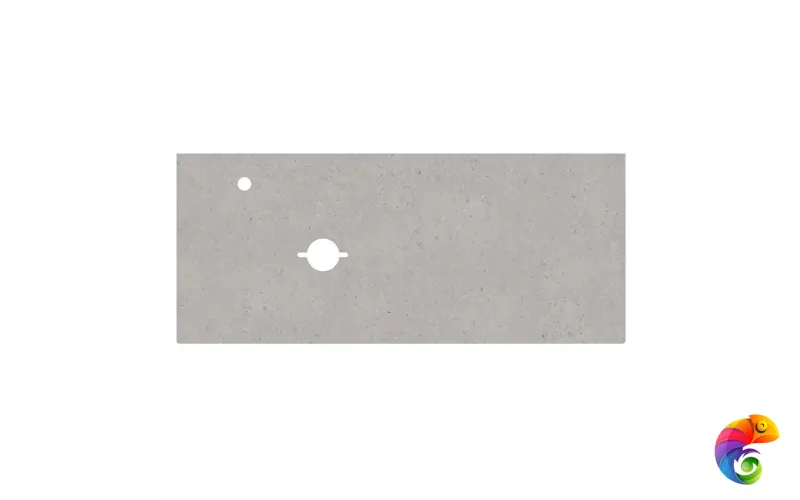 SG519920RL120Ta2L Спец. изделие декоративное для накладных раковин SAFI Риккарди 120 см, серый светлый матовый