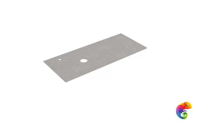 SG519920RL120Ta2L Спец. изделие декоративное для накладных раковин SAFI Риккарди 120 см, серый светлый матовый