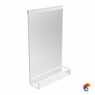 AN.SH.KM.TR Полка Анголо для душевых ограждений, прозрачная