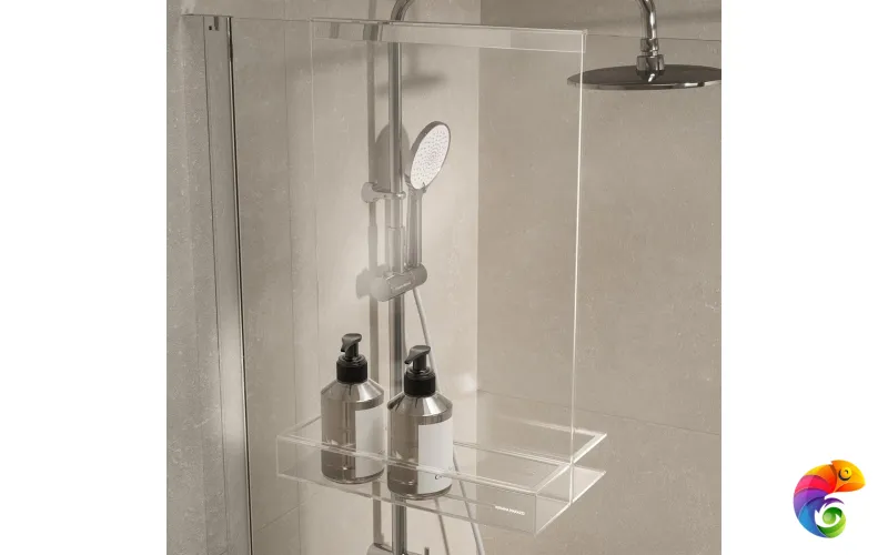 AN.SH.KM.TR Полка Анголо для душевых ограждений, прозрачная