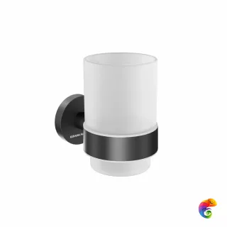 IS.02.KM.BLK.M Стакан Isola/Изола подвесной, черный матовый