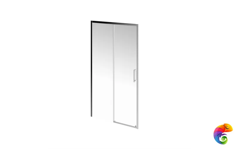 VE.110.SD.CR Душевая дверь VETRO, раздвижная, 110х195, хром