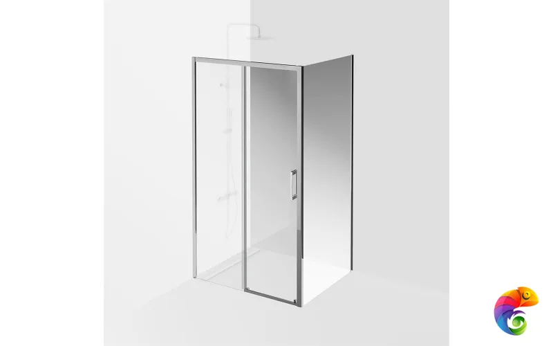 VE.110.SD.CR Душевая дверь VETRO, раздвижная, 110х195, хром