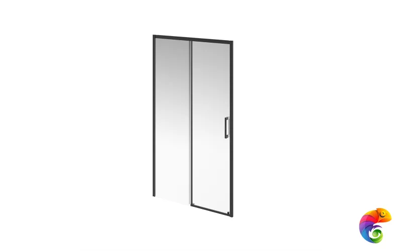 VE.110.SD.BLK.M Душевая дверь VETRO, раздвижная, 110х195, матовый черный