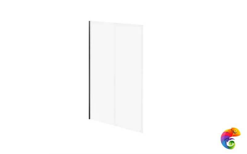 VE.PRO.195.SD.BLK.M Душевой доборный профиль для раздвижной двери VETRO, 195, матовый черный