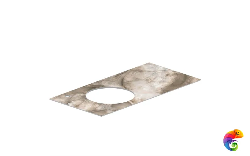 CO2.VT279\97 Спец. изделие декоративное CONO Onice бежевый с отверстием под смеситель