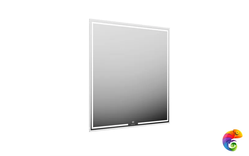 MIO.mi.80\WHT Зеркало MIO прямоугольное с диммером 80, белое
