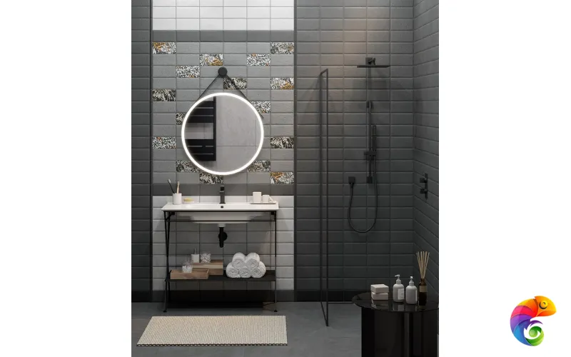 PIA.N.85\BLK Металлическая структура PIANO Next напольная 85, черная матовая