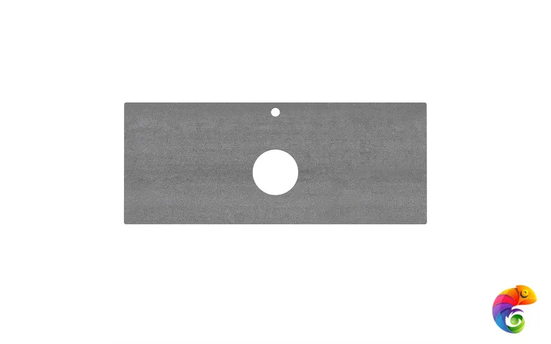 PL1.DD500600R\120 Спец. изделие для накладных раковин 120 см Про Дабл антрацит