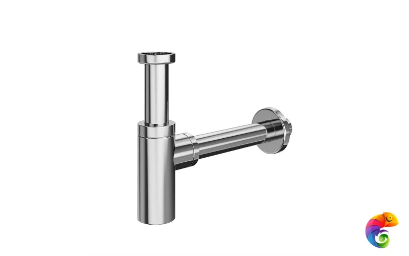 A400 Сифон для умывальника цельнометаллический